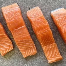 Frozen Salmon Fillet Portion Cut